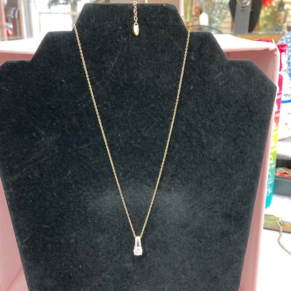 Murat Paris Gold Plated over Silver, Necklace with Cz pendant